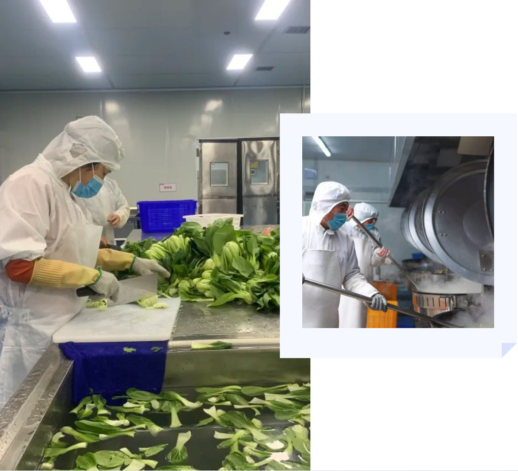 “产地直供+中央厨房”加工模式,让厨师变为机器操作员(图4)